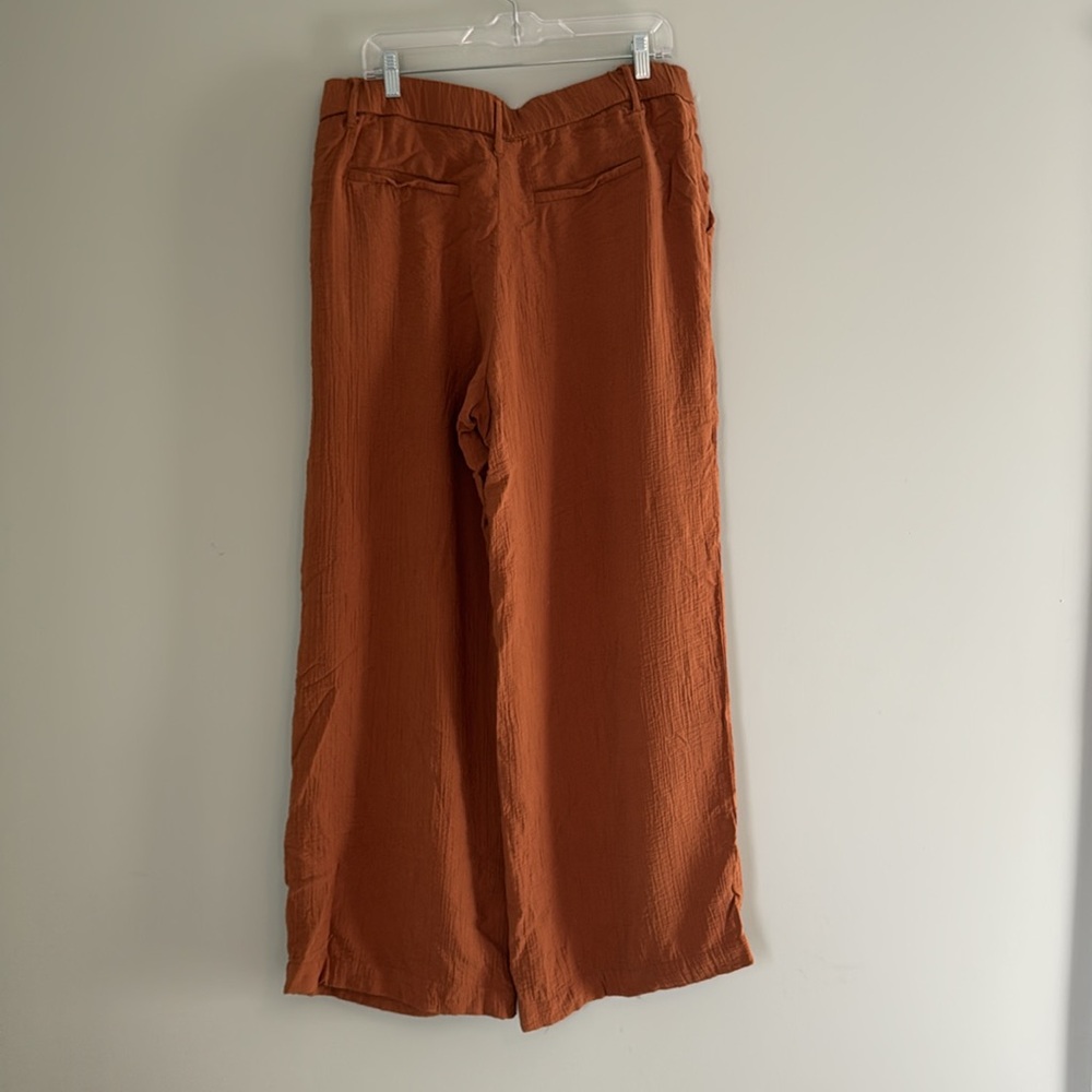 A new day gauze high-waisted wide leg pants - Picture 5 of 6